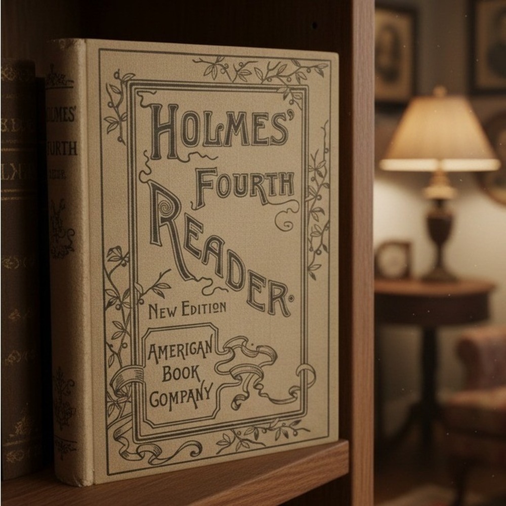 Holmes Fourth Reader Antique Hardcover, American Book Company New Edition 1904